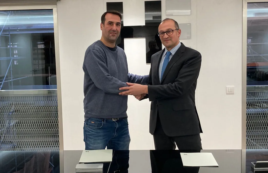 Un moment de la signatura del conveni, el passat 22 de novembre.