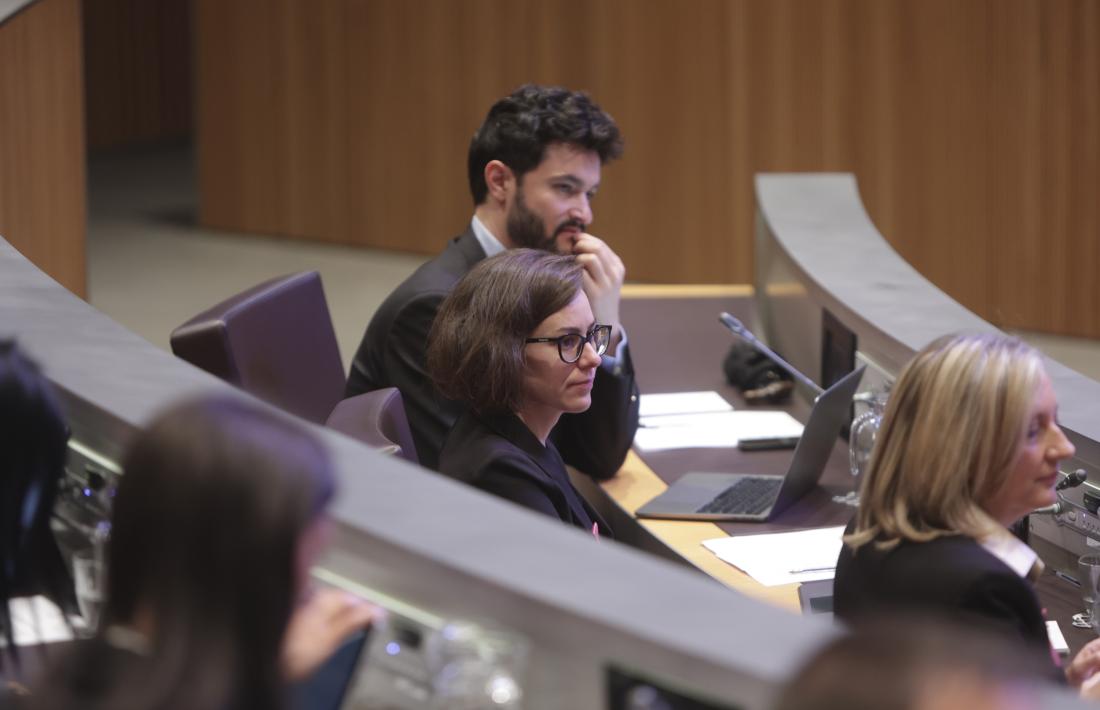 El grup parlamentari de Concòrdia en una sessió del Consell General.