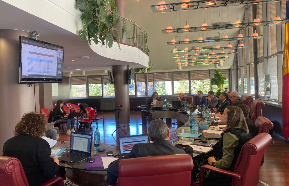 Un moment de la sessió extraordinària del consell de comú d'avui.