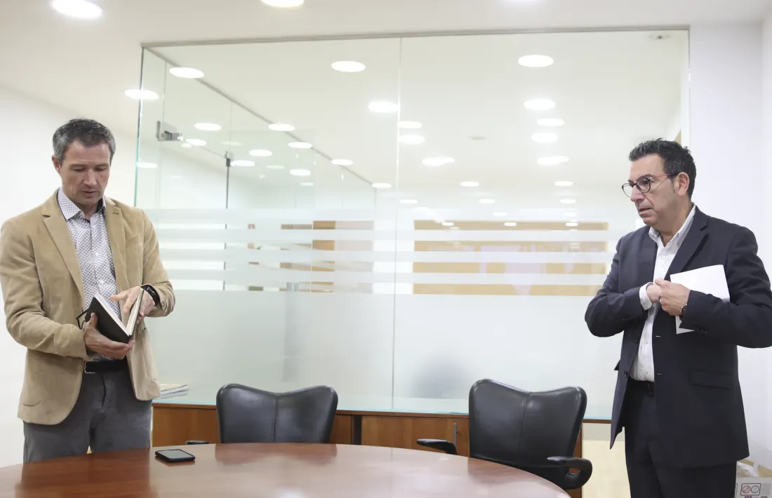 David Astrié i Miquel Canturri van desgranar ahir els eixos principals del programa taronja a la capital.