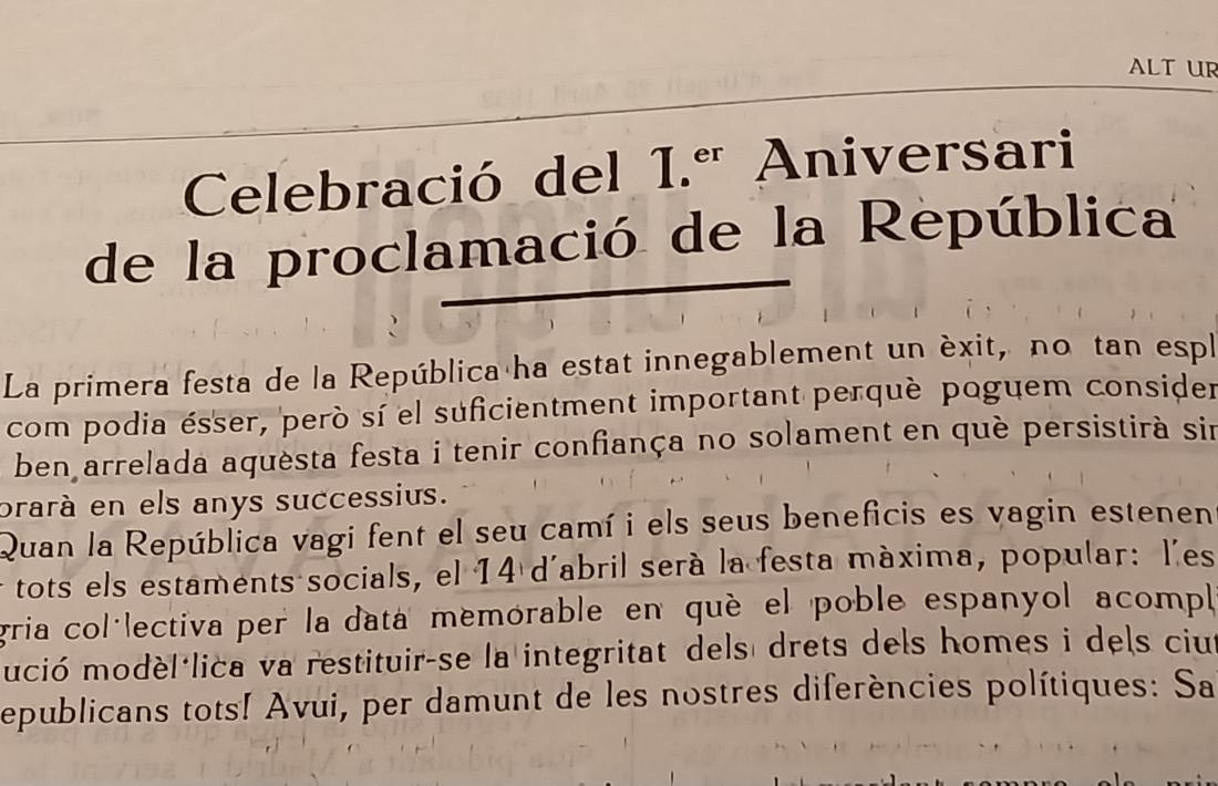 Fragment d’una de les pàgines de la revista ‘Alt Urgell’.