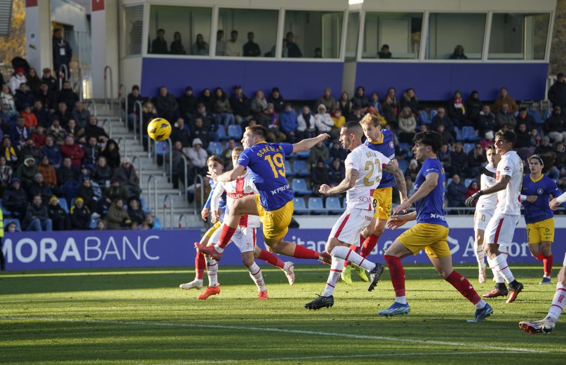 Sergi Samper va marcar el gol de la victòria en pentinar de cap una falta treta per Álvaro Martín.