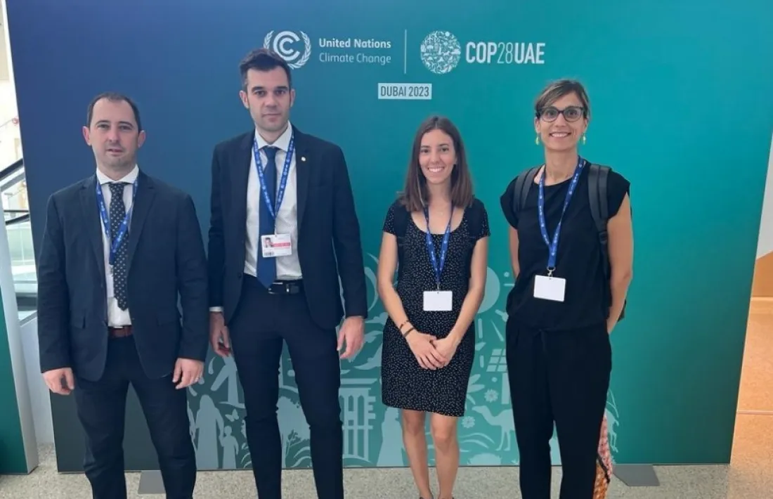 La delegació andorrana a la COP 28.