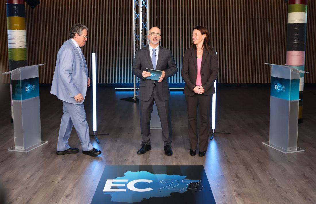 Enric Dolsa i Maria del Mar Coma, que es van retrobar 20 anys després, van protagonitzar un debat intens sense cap tipus de monòleg a l’Auditori Nacional.