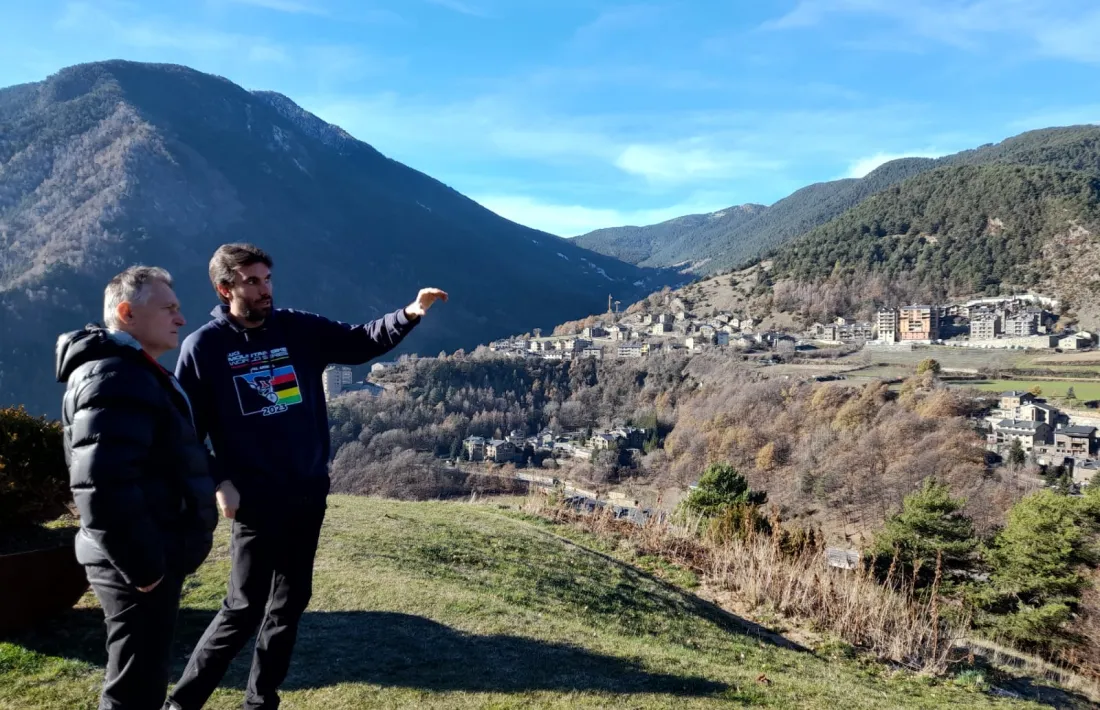 Els candidats de Amb Seny, avui a Sant Cristòfol d’Anyós.