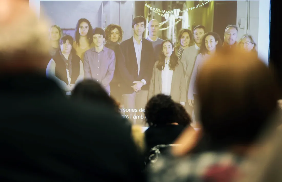 Un moment de la reunió de poble d’Enclar d’ahir a la sala Consòrcia del Centre de Congressos.