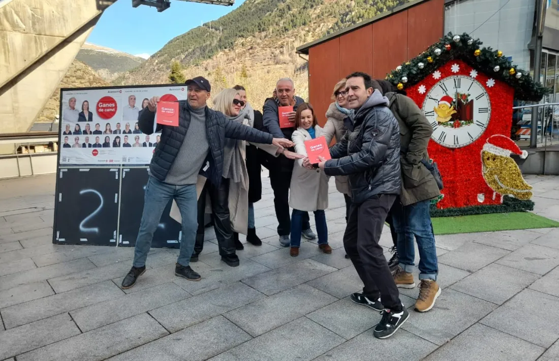 El membres de la candidatura Avancem, avui al Funicamp.