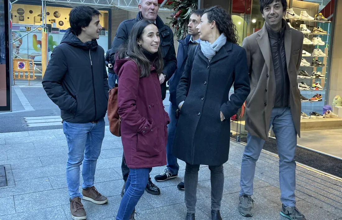 Els candidats d’Enclar a la zona de Prada Ramon.