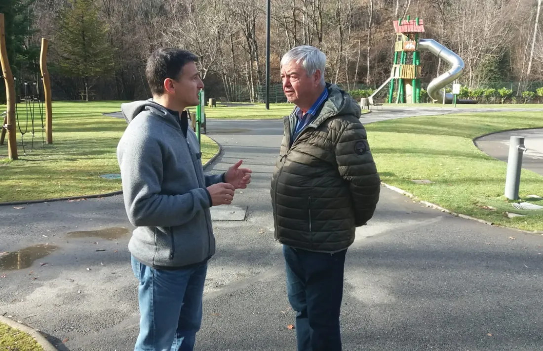 El candidat Roger Fité, al Prat Gran de la Massana.