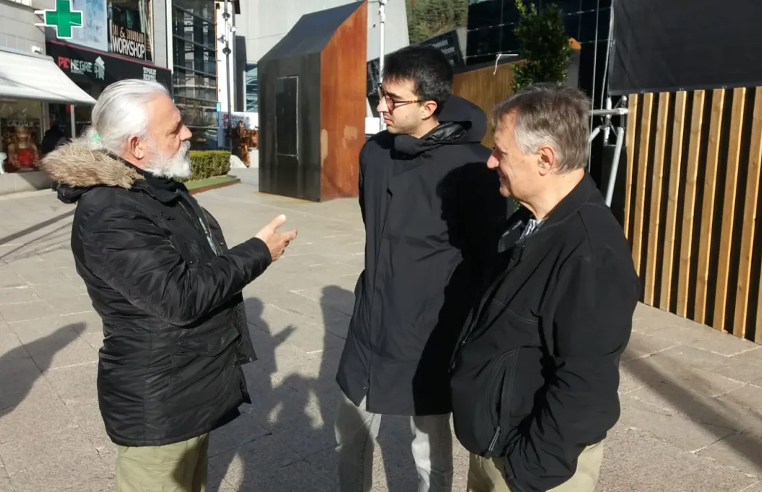 Els candidats de Amb Seny, avui a les Fontetes.