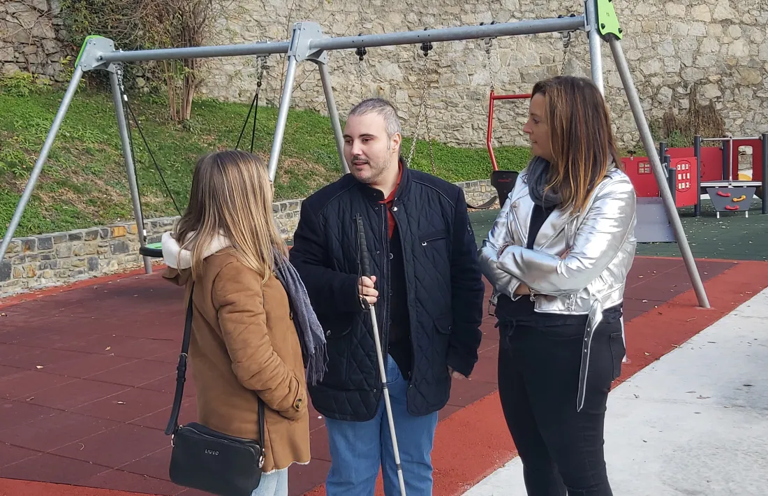 Teixeira, Latorre i Lucena al parc adaptat del costat la FPNSM.
