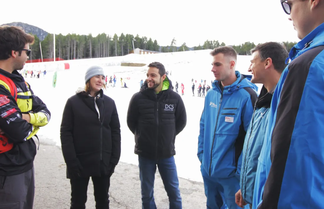 Els candidats de Ciutadans Compromesos, avui a l’estació d’esquí de Pal.