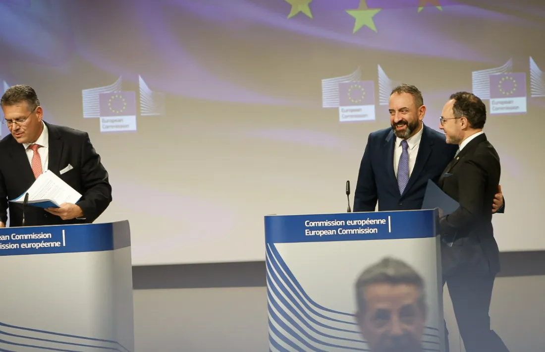 El cap de Govern, Xavier Espot, en la roda de premsa.