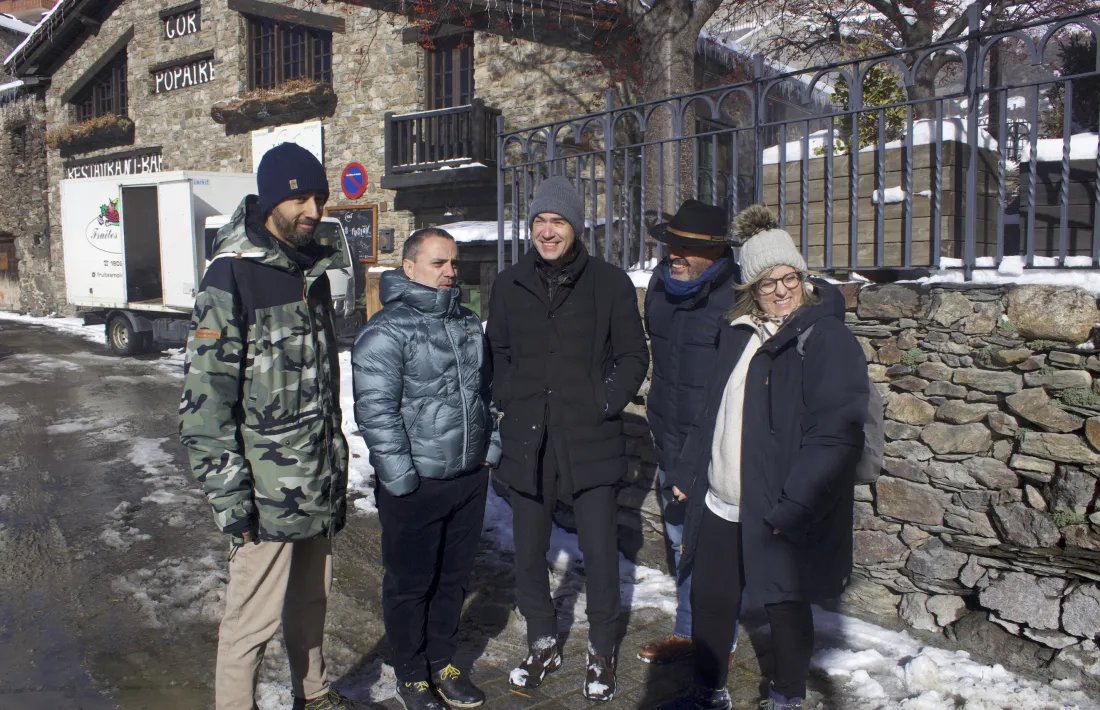 Els candidats, en l'acte d'avui. 
