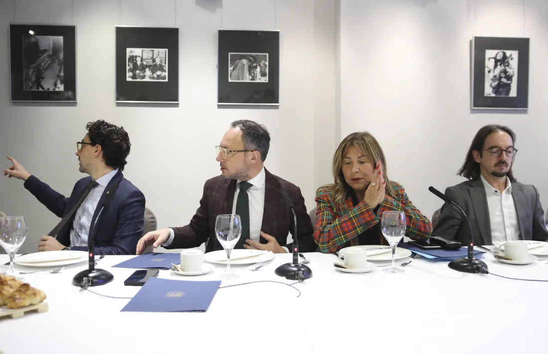 Casal, Espot, Marsol i Riba, en la tradicional trobada de Nadal amb la premsa.