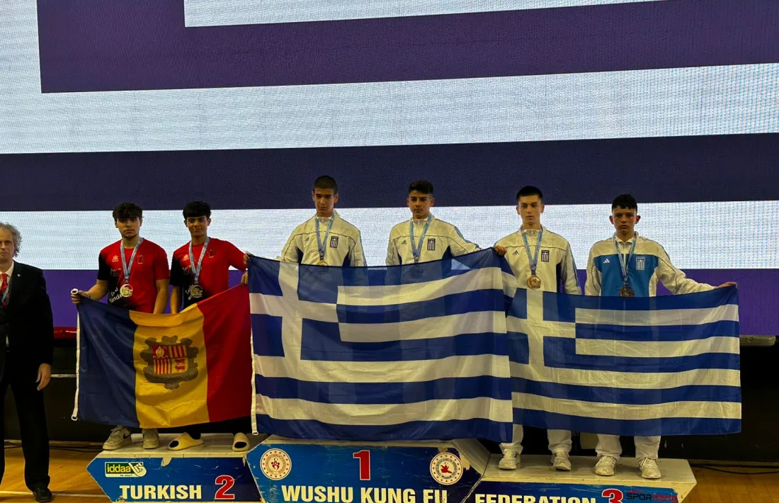 La selecció de Wushu Kungfu, al Campionat d’Europa d’Istanbul.