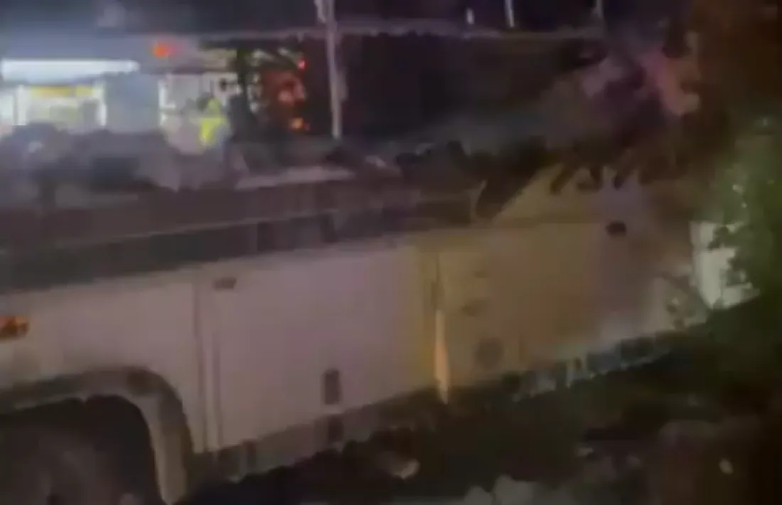 Imatge del vehicle que va cremar. 