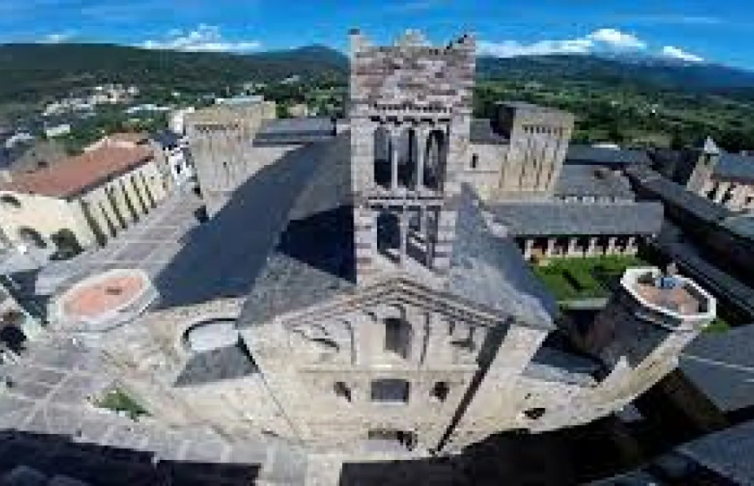 Vista aèria del conjunt catedralici. 