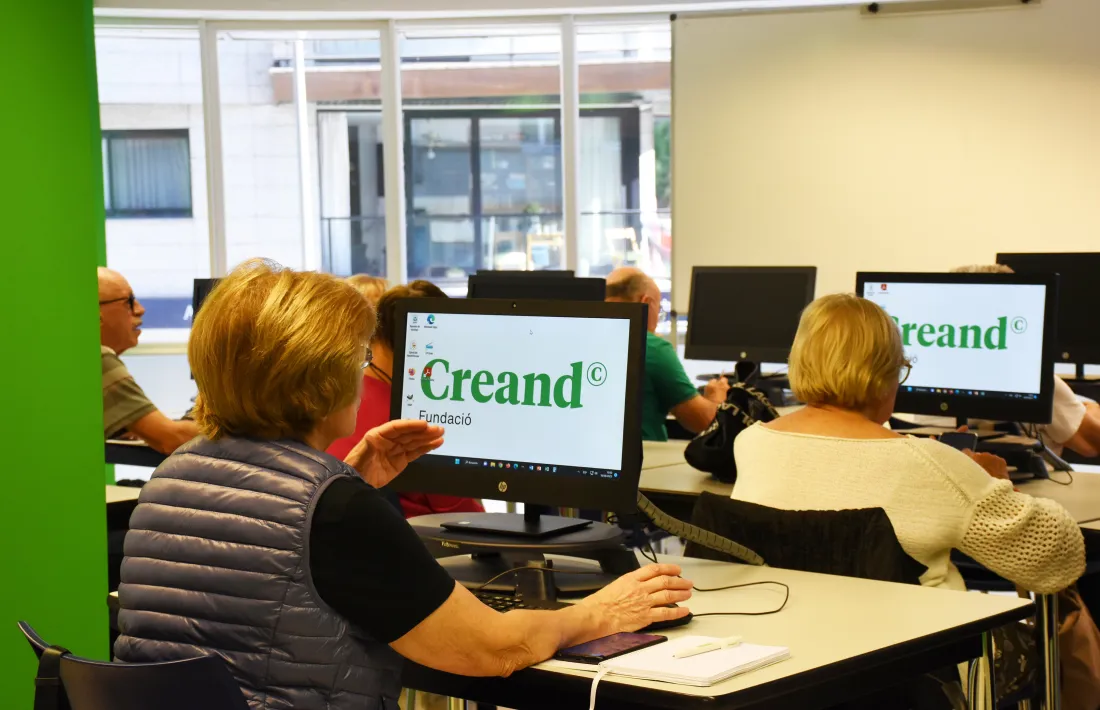 Una formació als usuaris de L’espai de Creand Fundació.