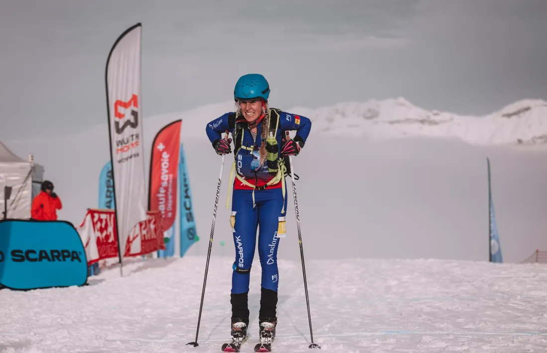 Lea Ancion, a l’arribada de la prova individual femenina U20, després de fer-se amb el bronze al Campionat d’Europa.