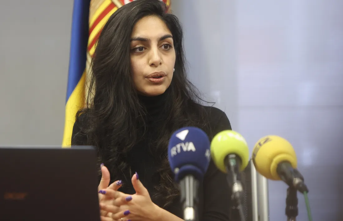 Resma Punjabi, aquest dimarts en roda de premsa.