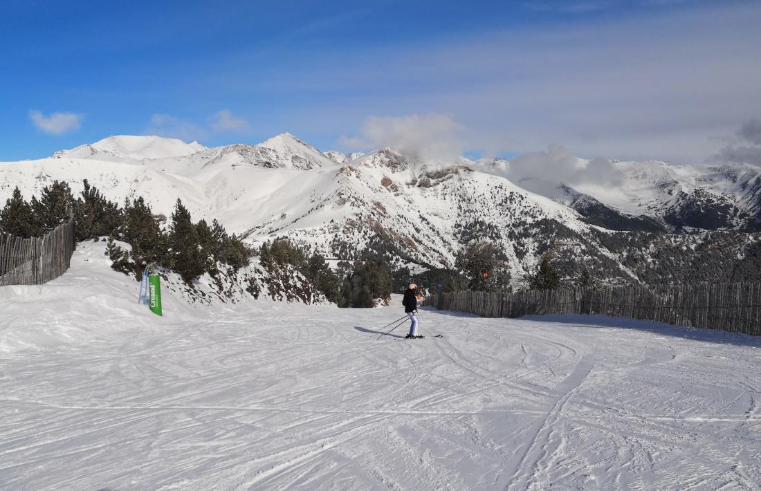 Estat actual de les pistes a Pal Arinsal.