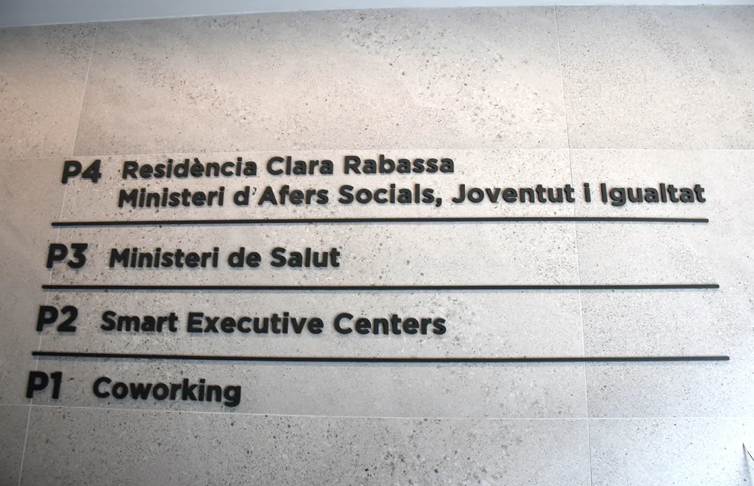 L'entrada al ministeri d'Afers Socials.