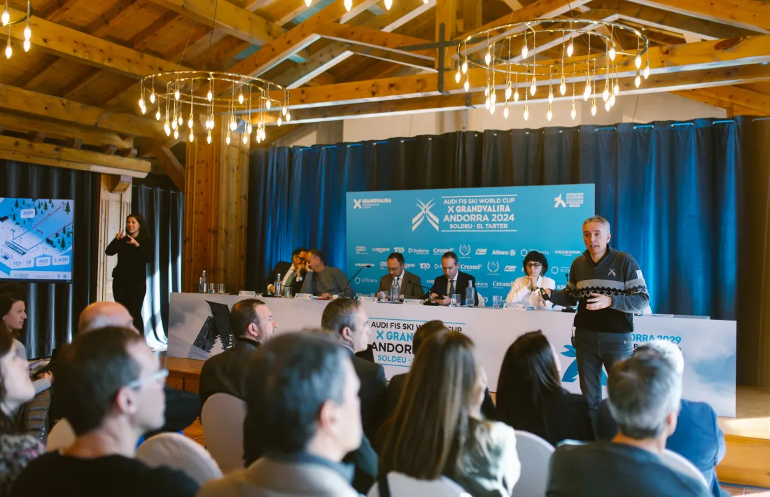 David Hidalgo, durant la presentació.