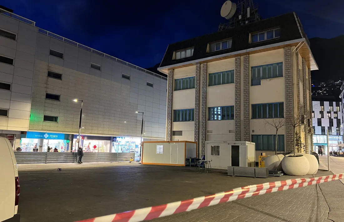 L’espai on s’ha d’aixecar l’Edifici Node amb tanques.