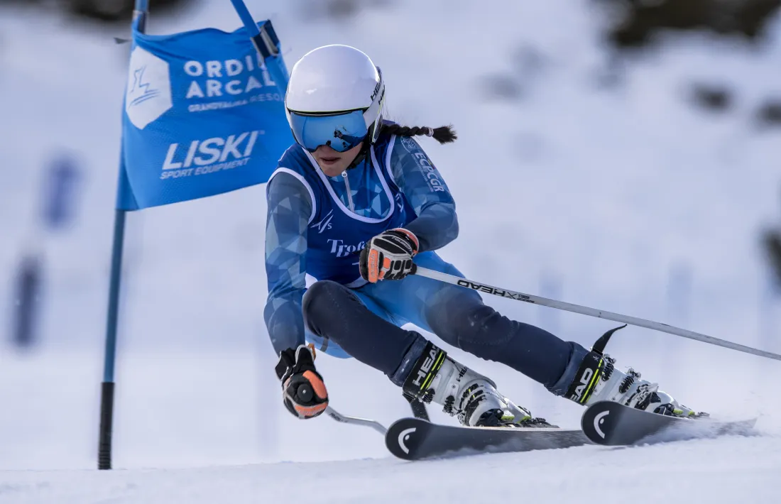 Etna Pou ja té dues medalles en aquest Trofeu Borrufa i ahir va ser plata en el gegant U16. 