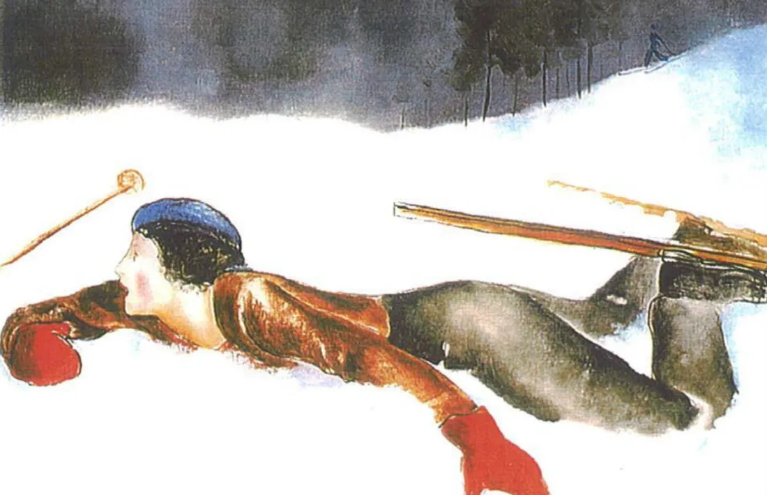 ‘Deportes de Invierno IV, Chamonix’, de Pere Pruna. La tela abanderarà la nova exposició, ‘Sons’.