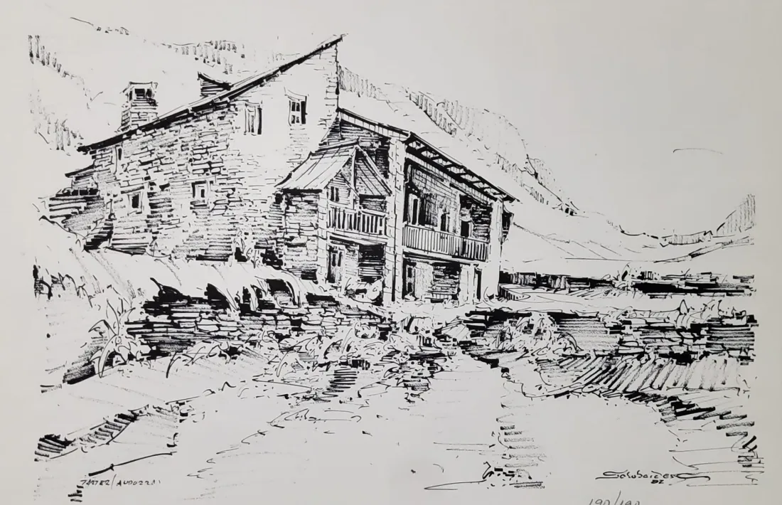 Dibuix a canya i tinta del Tarter, de la mateixa sèrie que s’exposarà pròximament a l’Espai.