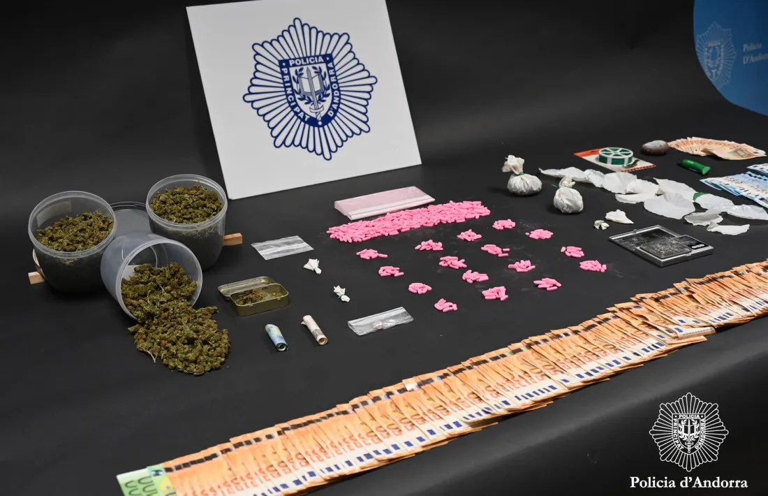 La mercaderia comisada en l'operació.