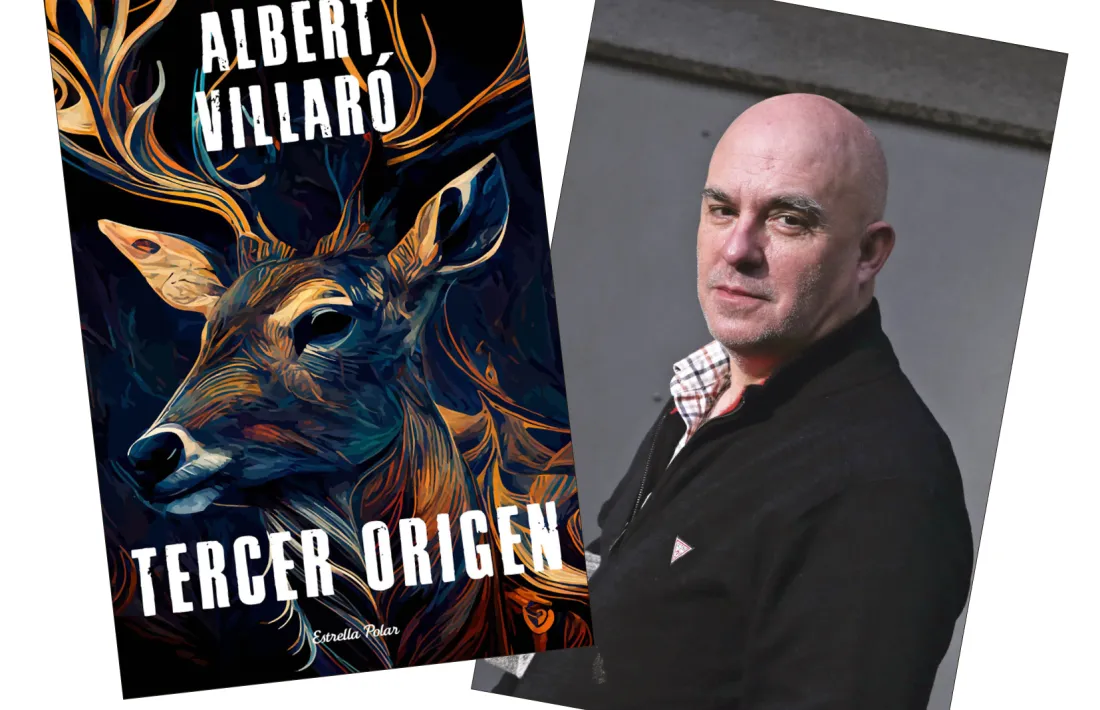 La portada de ‘Tercer origen’, onzena novel·la de Villaró i primera concebuda per al lector juvenil.