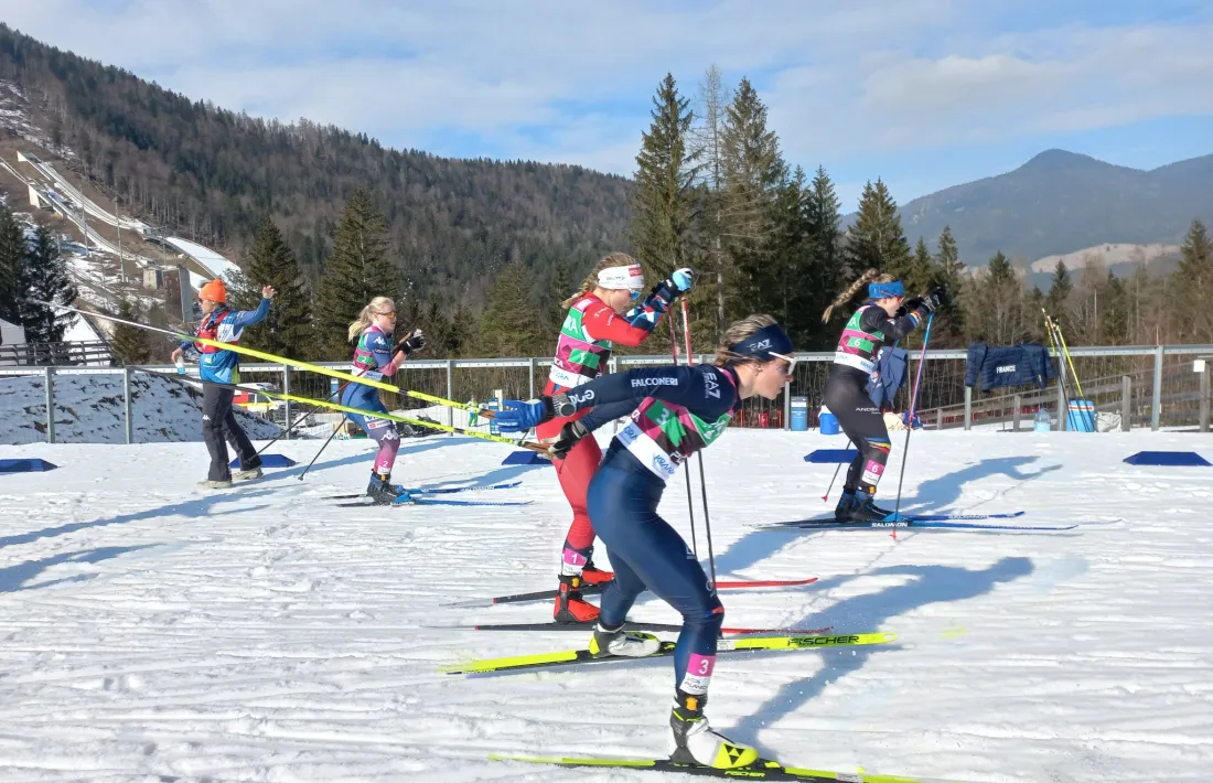 Gina del Rio, en acció a Planica.