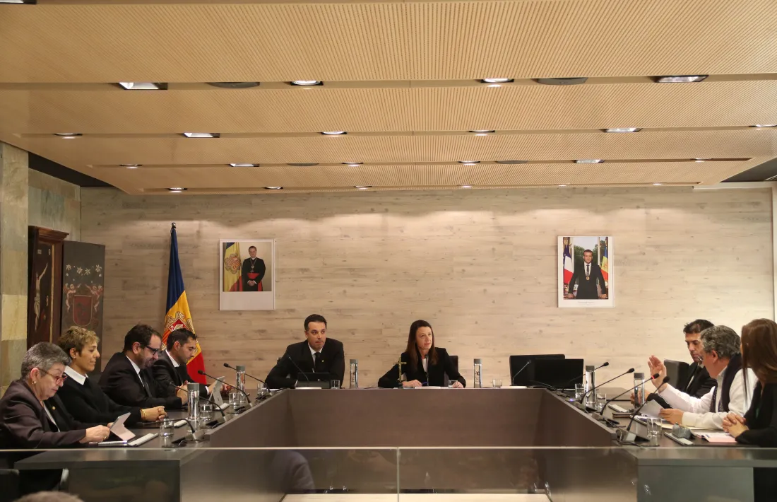 Un moment de la sessió de Consell de Comú d'Ordino.