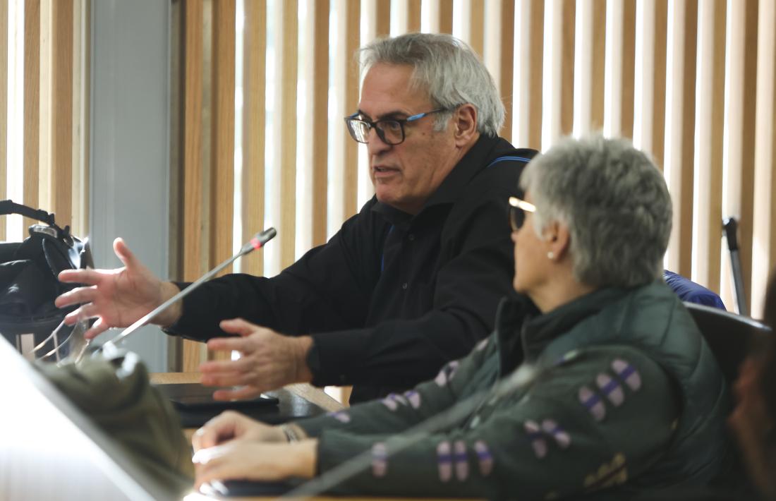 El representant dels pensionistes, Jacint Risco, avui a la comissió.