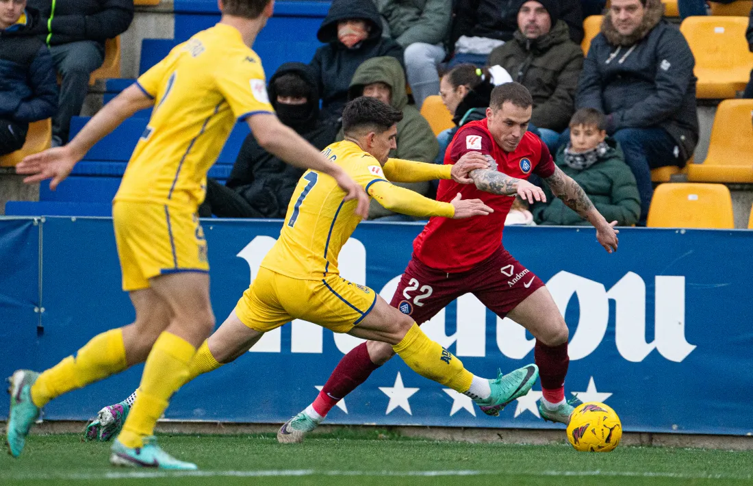 Jorge Pombo va debutar diumenge amb l'FC Andorra a Alcorcón.