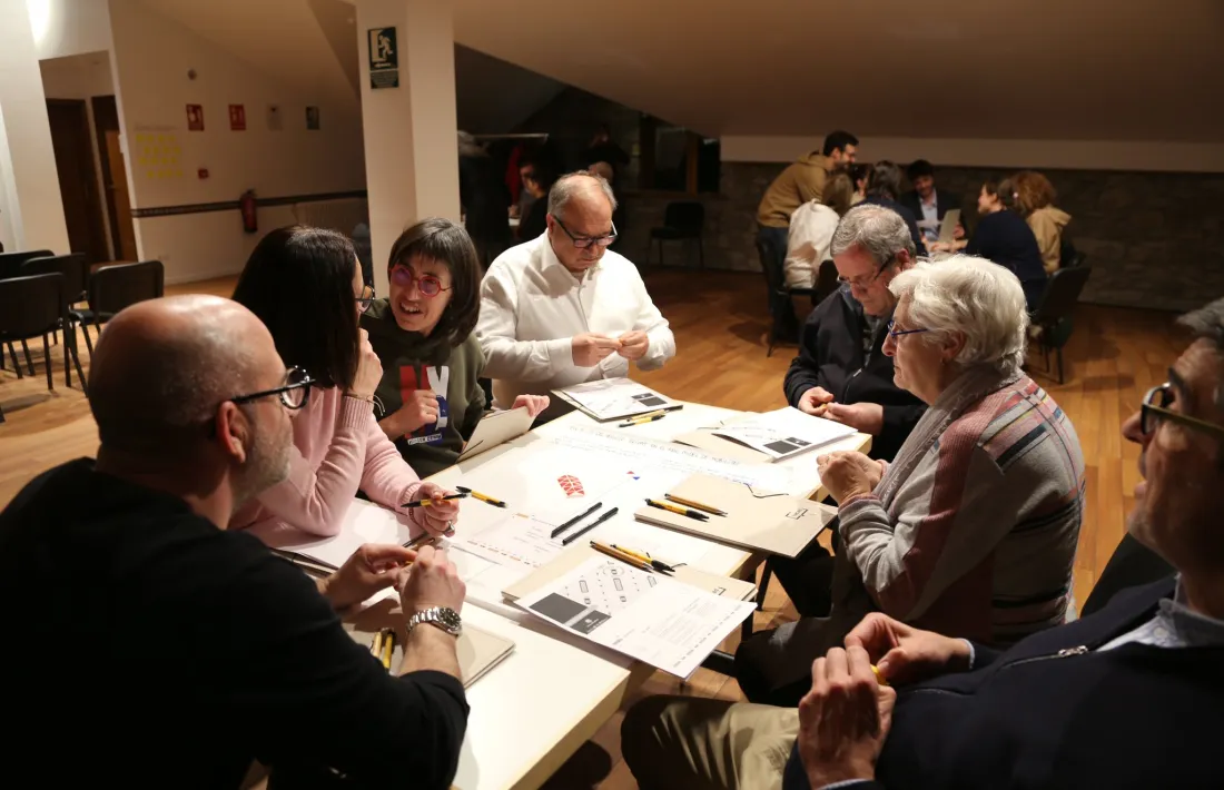 Un moment de la sessió que va tenir lloc a Sant Julià el 7 de febrer.