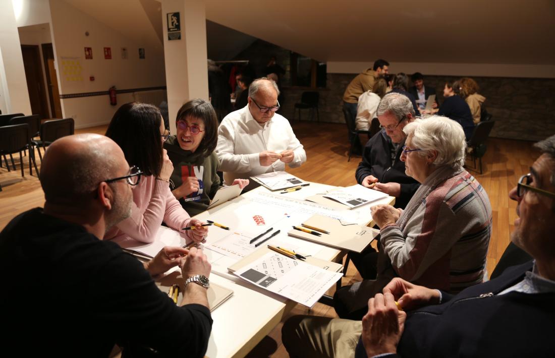 Un moment de la sessió que va tenir lloc a Sant Julià el 7 de febrer.