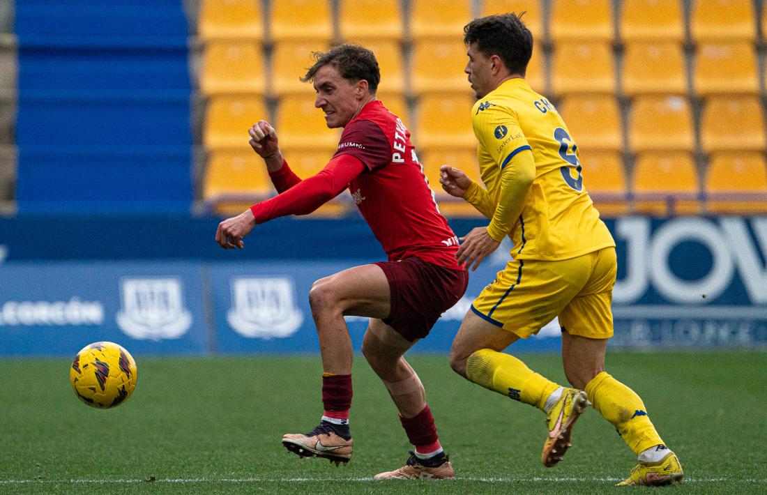 Alex Petxarroman, en el partit de diumenge passat contra l’Alcorcón.