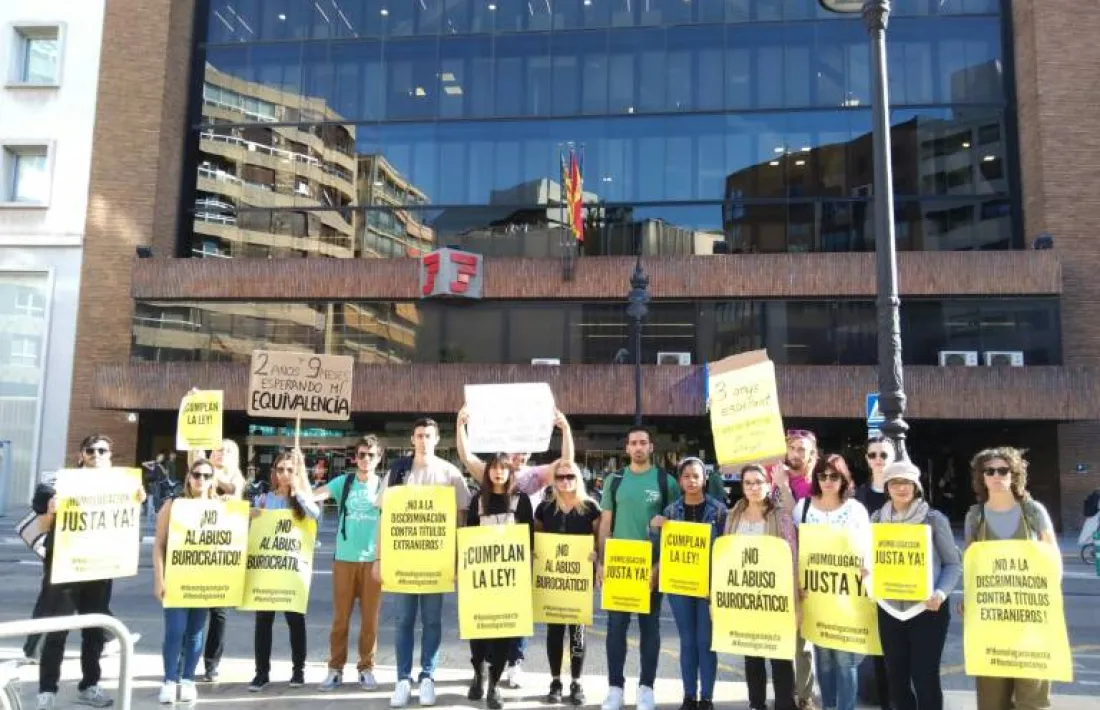 S’han fet diverses mobilitzacions a Espanya per demanar la resolució de les homologacions. 