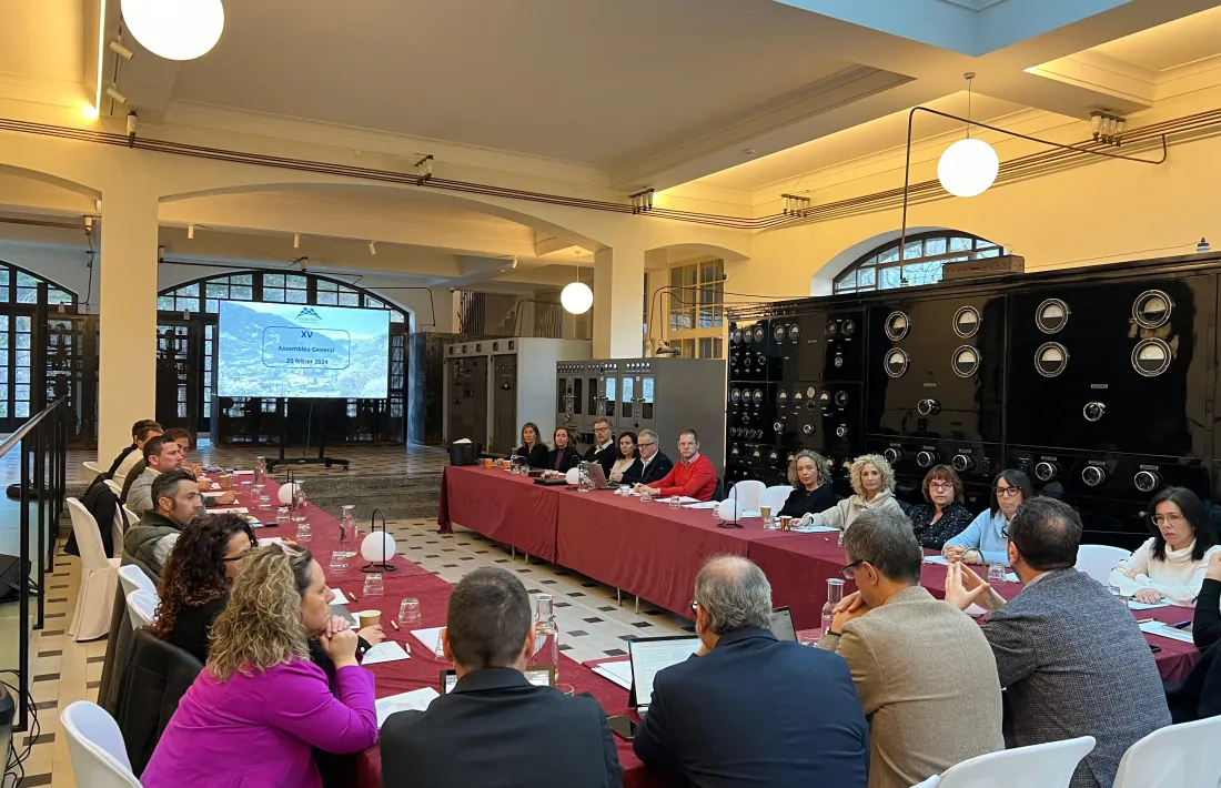 Un moment de l'assemblea de l'Andorra Convention Bureau d'aquest matí.