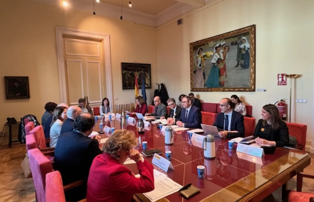 Un moment de la reunió mixta celebrada el passat 26 de gener.