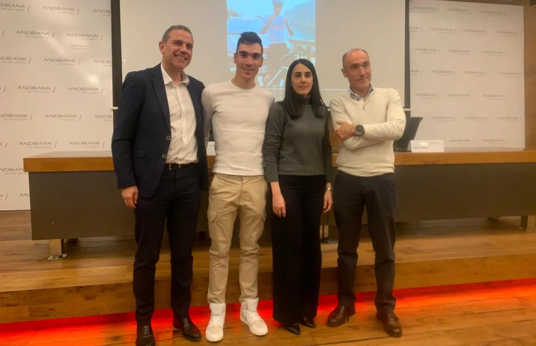 Juan Ayuso va presentar el seu equip i la seva fundació a Andbank.