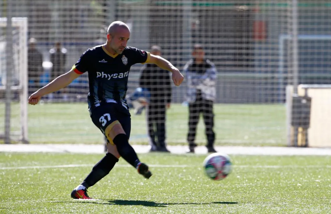 Marc Pujol, actual migcampista de l’Atlètic Escaldes, amb l’Engordany.