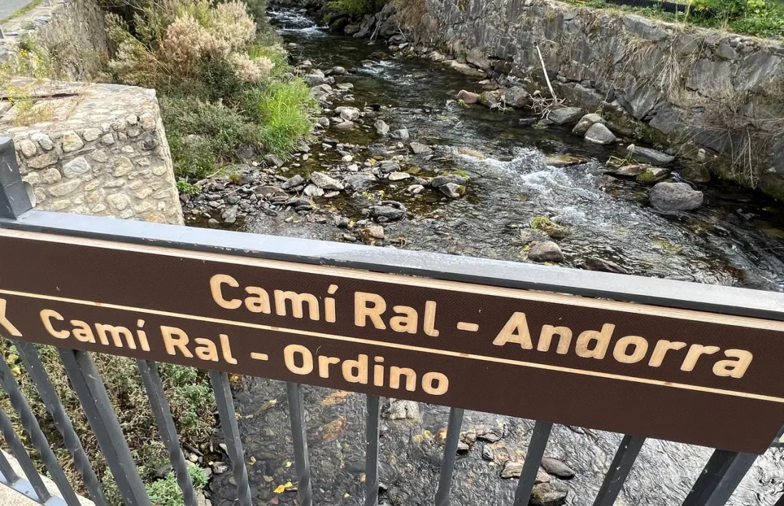 El riu al Camí Ral d’Ordino.