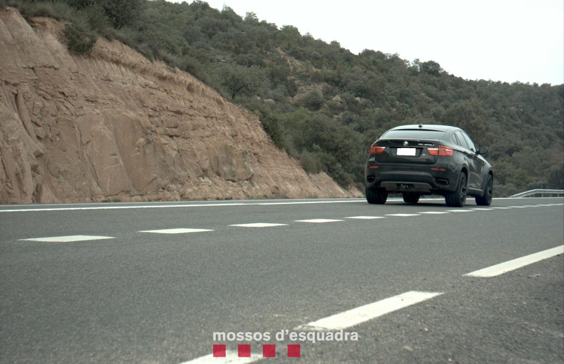 El vehicle controlat per la policia catalana.