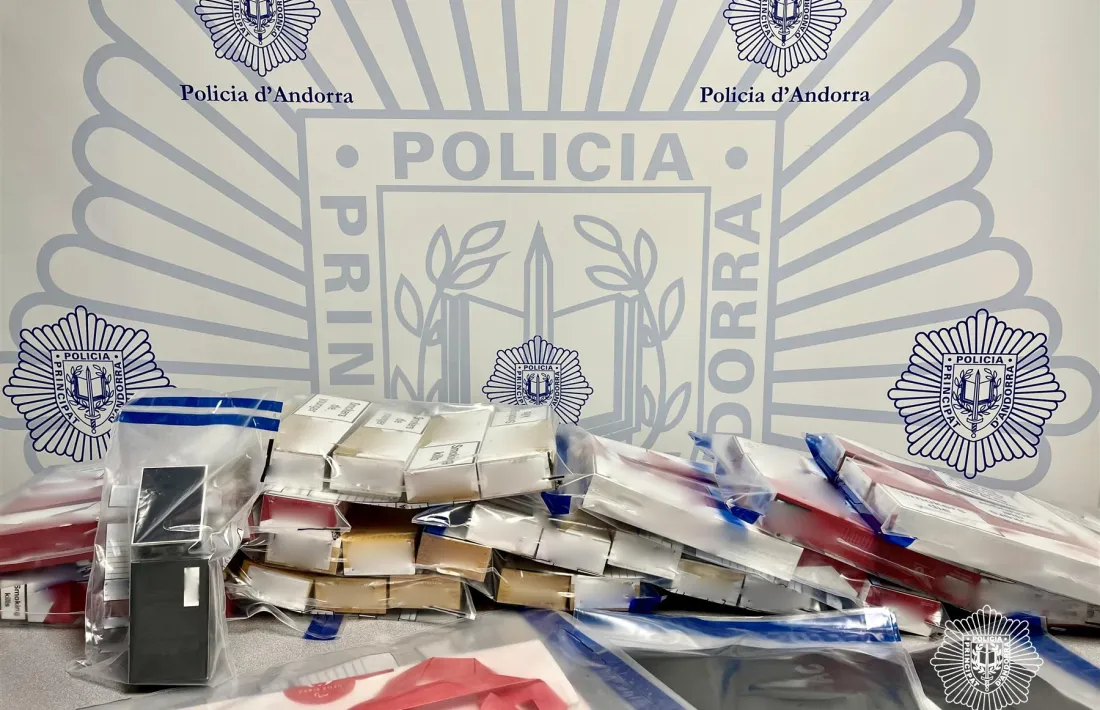 La mercaderia decomissada als quatre detinguts. 