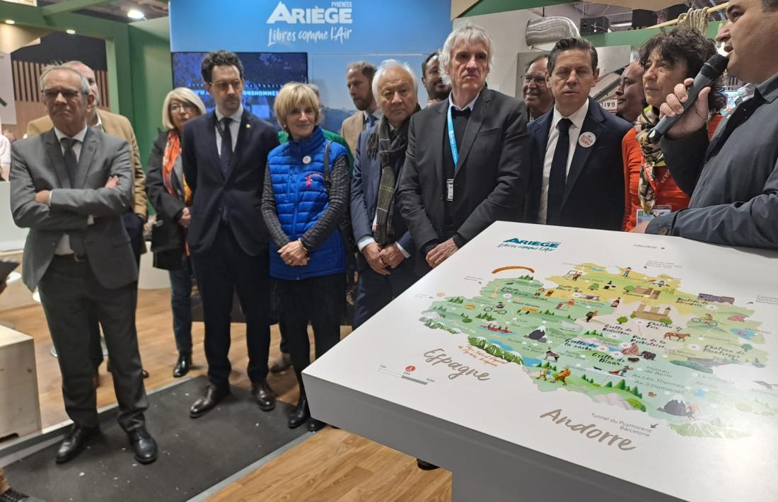 Casal a la inauguració de l'espai de l'Ariège al Saló Internacional de l'Agricultura de París.